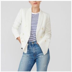 LIKE NEW J. Crew Double Breasted Blazer in Triple Dobby